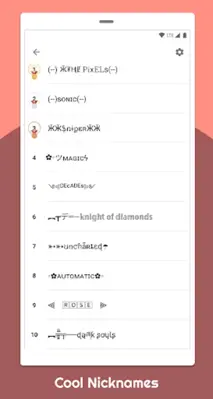 Name style fire  Nicknames android App screenshot 6